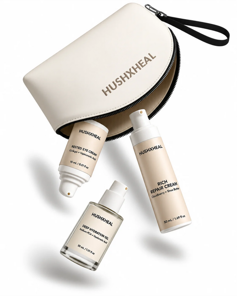 HUSHXHEAL Signature Cosmetic Pouch
